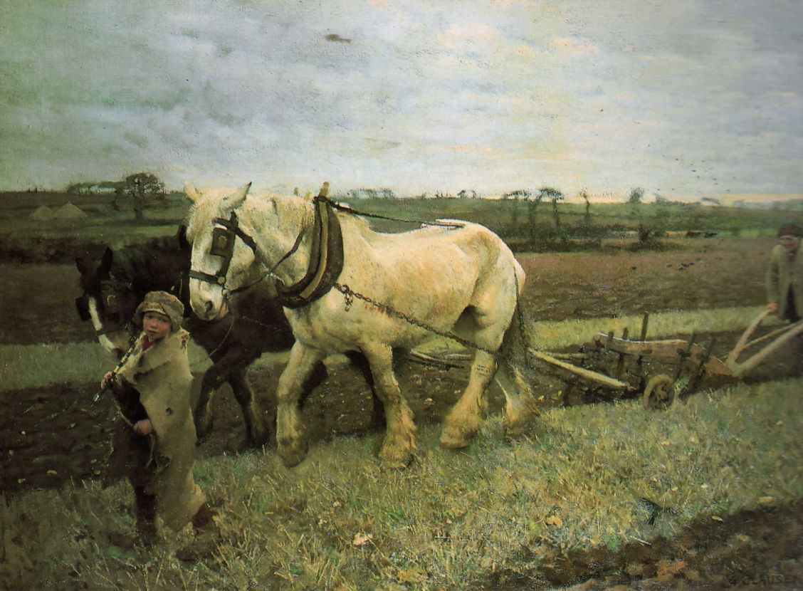george clausen 'ploughing'